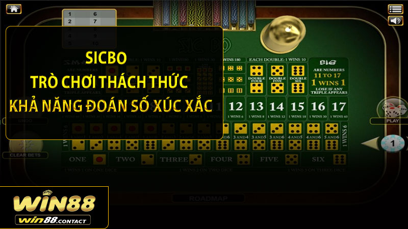 Sicbo – Trò chơi thách thức khả năng đoán số xúc xắc